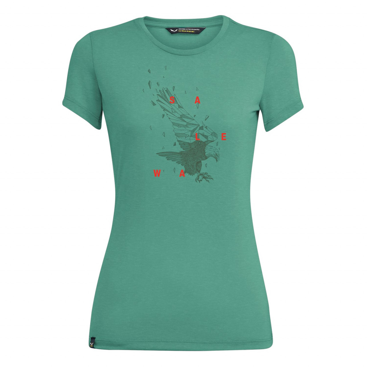 Salewa Women's Eagle Figure Dri-Release® T-Shirts Green XUV-425913